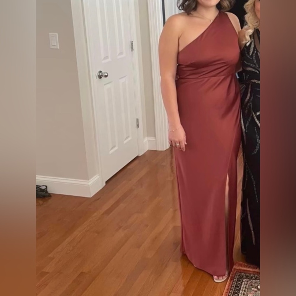 Anthropologie Dylan Satin Charmeuse Maxi Dress